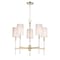 Maxim Lighting Uptown 5-Light 26" Wide Satin Brass / Polished Nickel Chandelier 32395OFSBRPN - alternate 1